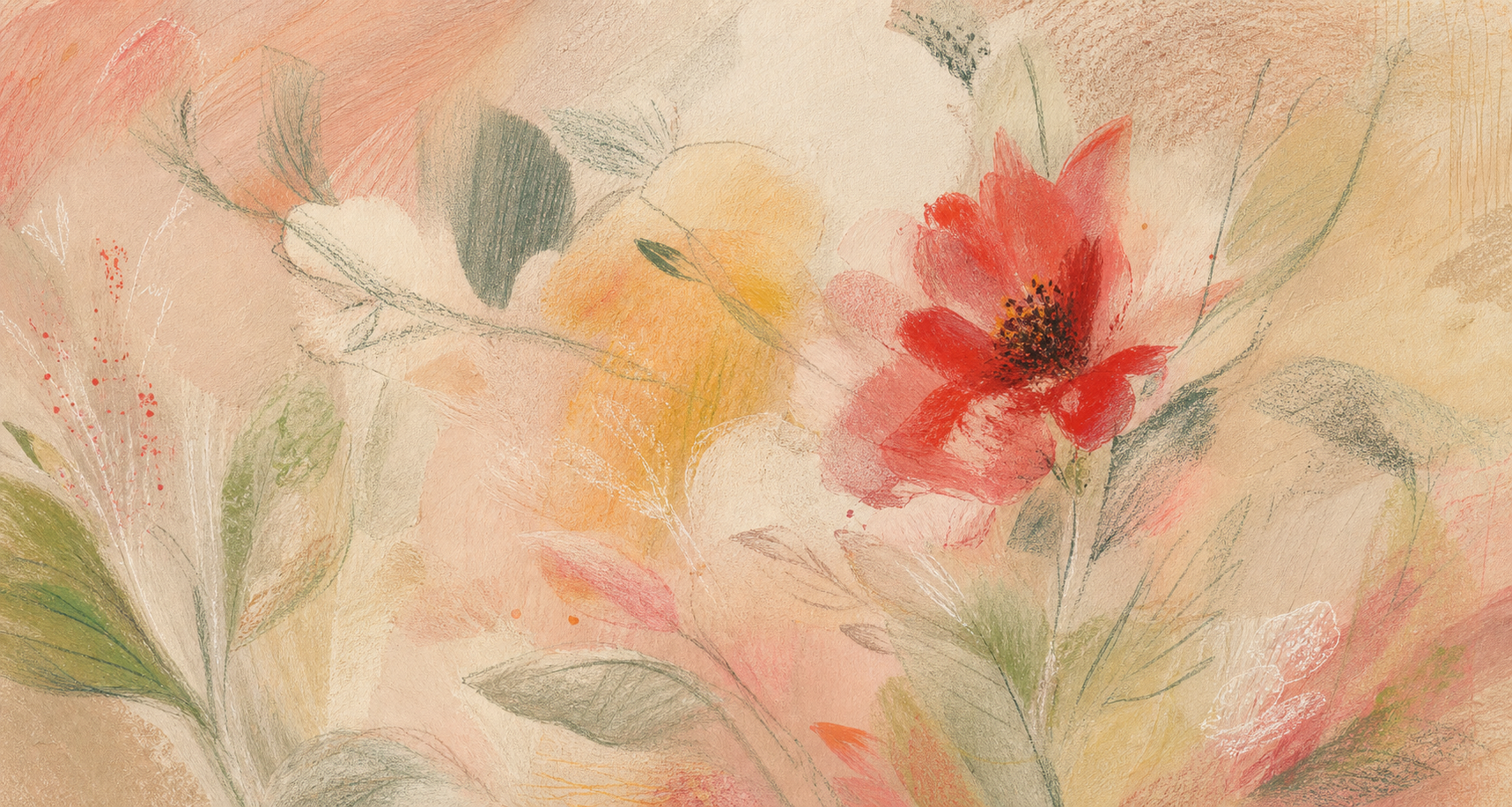 Soft pastel illustration cover